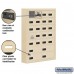 Salsbury Cell Phone Storage Locker - with Front Access Panel - 7 Door High Unit (5 Inch Deep Compartments) - 20 A Doors (19 usable) and 4 B Doors - Sandstone - Surface Mounted - Resettable Combination Locks